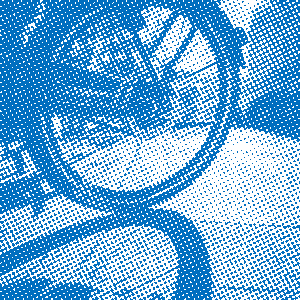 Roue de vélo électrique - image tramée